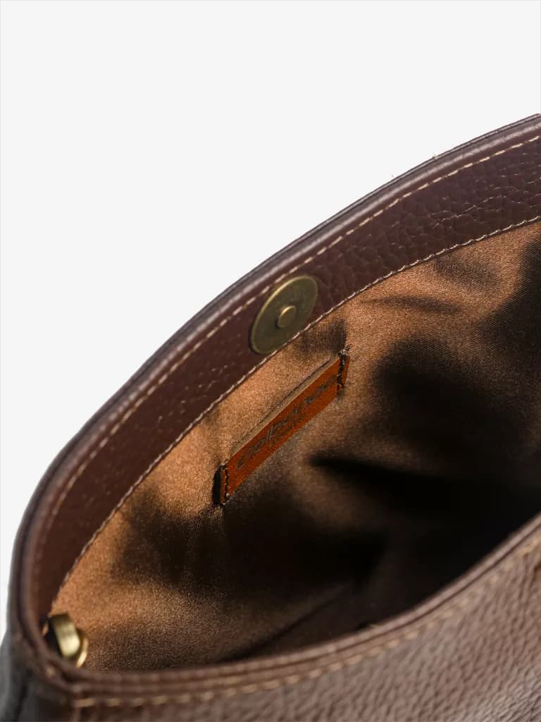 کیف کلاچ و دوشی اِلَن 2 | قهوه ای سوخته — تصویر ۳