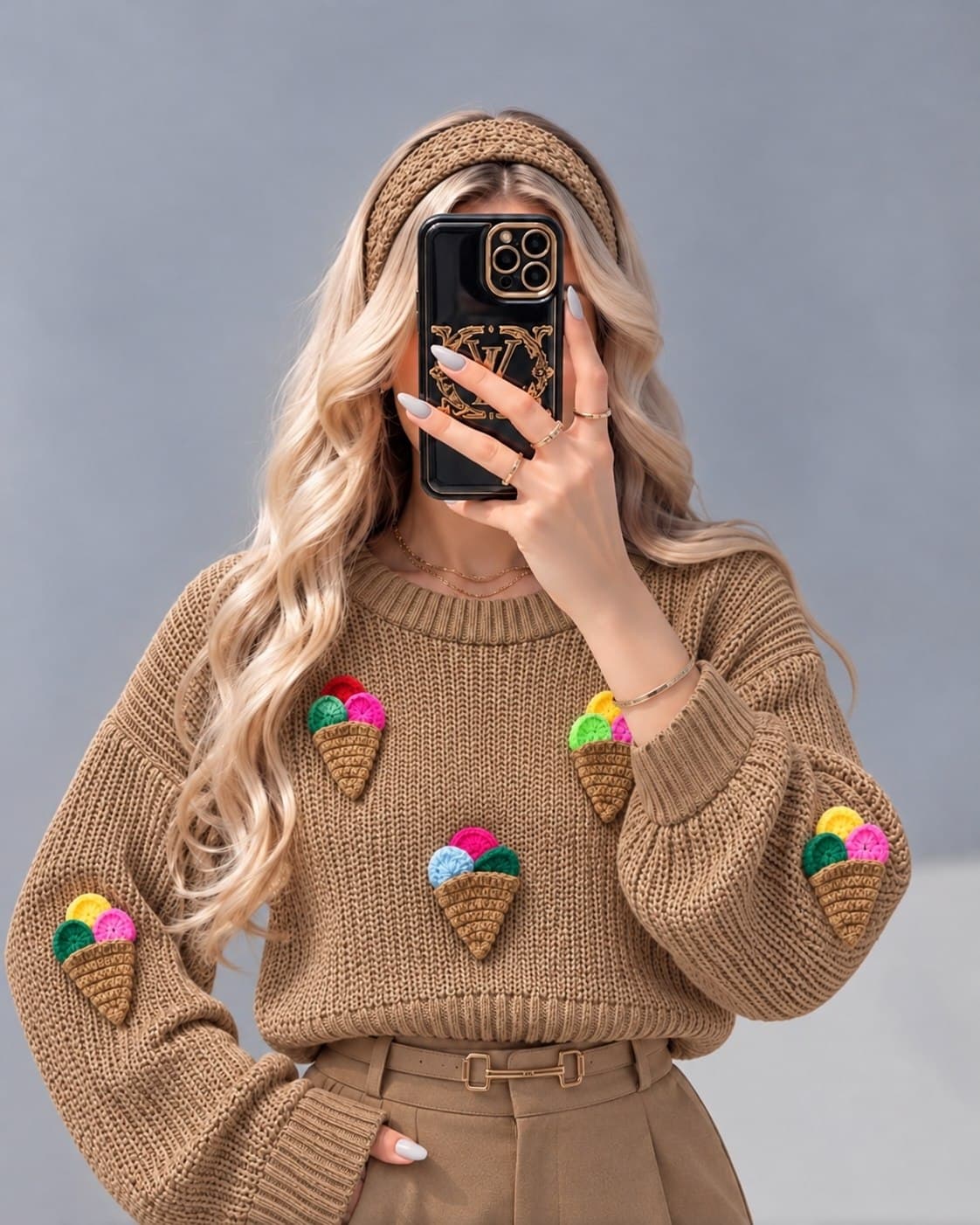 کراپ بافت وارداتی طرح بستنی — تصویر ۵