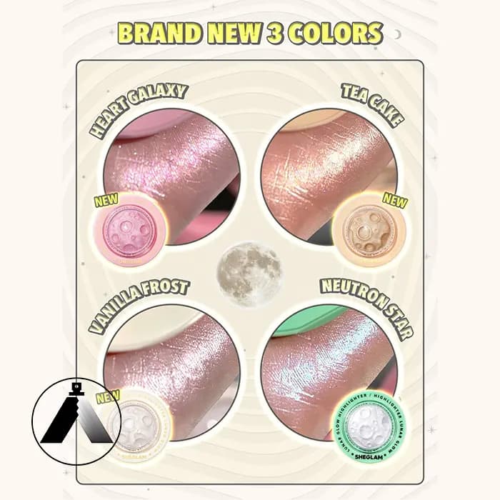 هایلایتر فضایی شیگلم مدل lunar glow highlighter — تصویر ۵