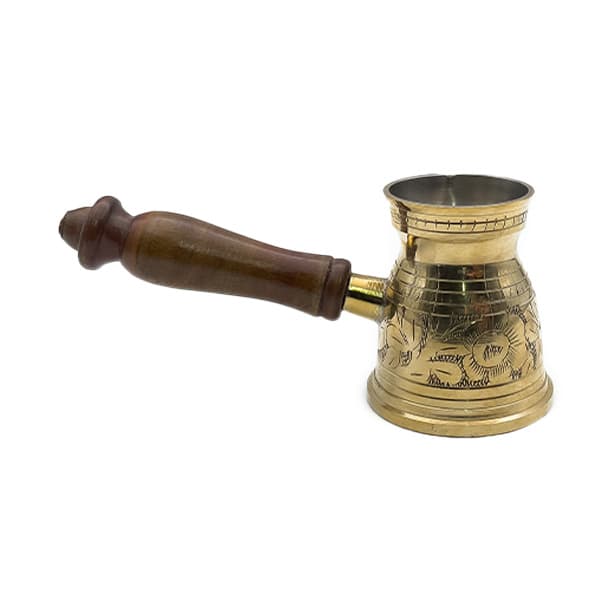 دله عربی دسته چوبی طرحدار سایز 2 — تصویر ۲
