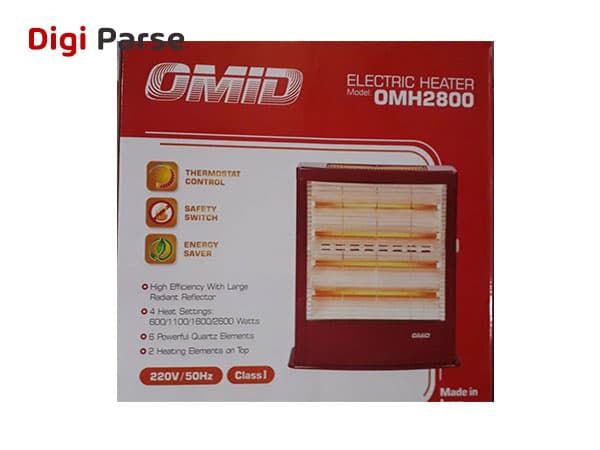 بخاری برقی امید (برفاب) مدل OMH 2800 — تصویر ۳