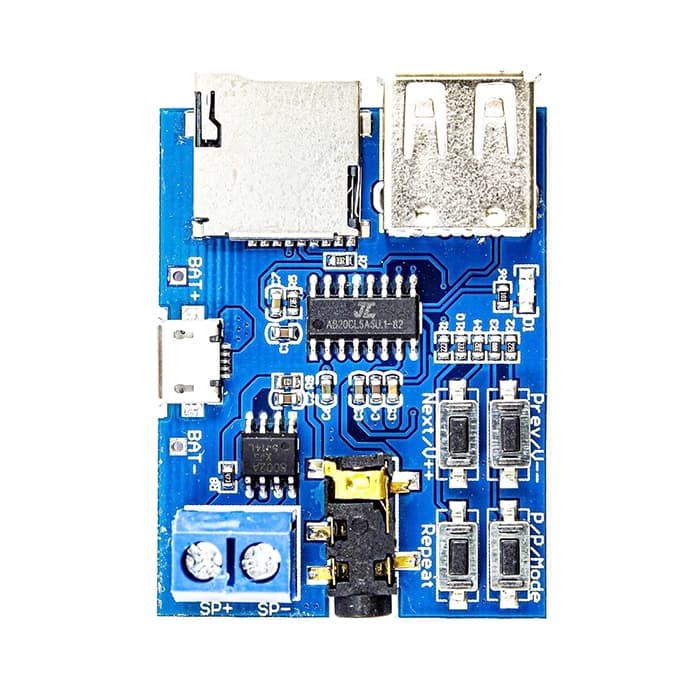ماژول MP3 Player (پخش MP3) با پشتیبانی USB و SD کارت