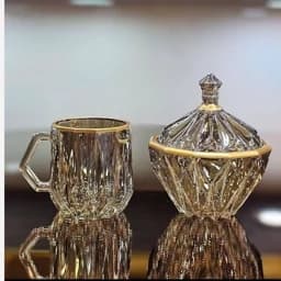سرویس پذیرایی 12نفره مودنا شامپاین لب طلا ،لبطلا — تصویر ۳