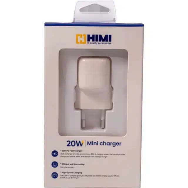 شارژر دیواری 20 وات هیمی Himi مدل Nitro Mini درگاه تایپ سی — تصویر ۲