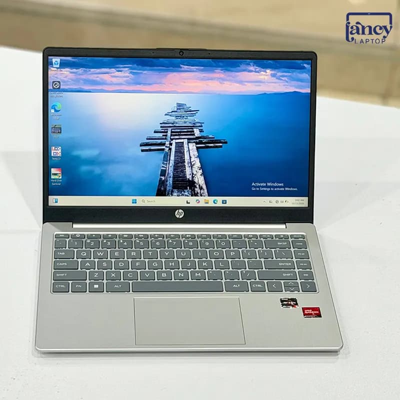 لپ تاپ اپن باکس 14 اینچی اچ پی 14 FC AMD Ryzen 5 7520U 8GB DDR5 256GB NVMe SSD AMD Radeon Graphics Full HD IPS — تصویر ۴