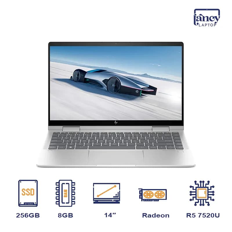 لپ تاپ اپن باکس 14 اینچی اچ پی 14 FC AMD Ryzen 5 7520U 8GB DDR5 256GB NVMe SSD AMD Radeon Graphics Full HD IPS