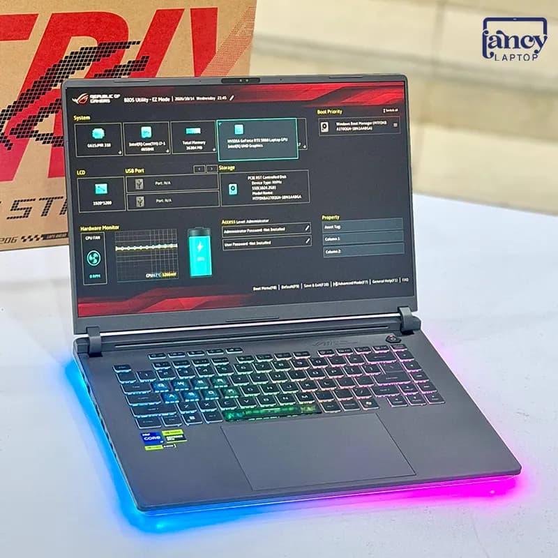 لپ تاپ استوک 16 اینچی ایسوس ROG G615JMR Core i7-14650HX 16GB DDR5 1TB NVMe SSD NVIDIA GeForce RTX 5060 8GB GDDR7 2K — تصویر ۴