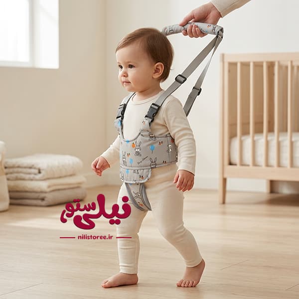 بند کمک راه کودک طرح خرگوش برند نینی سیف Nini safe