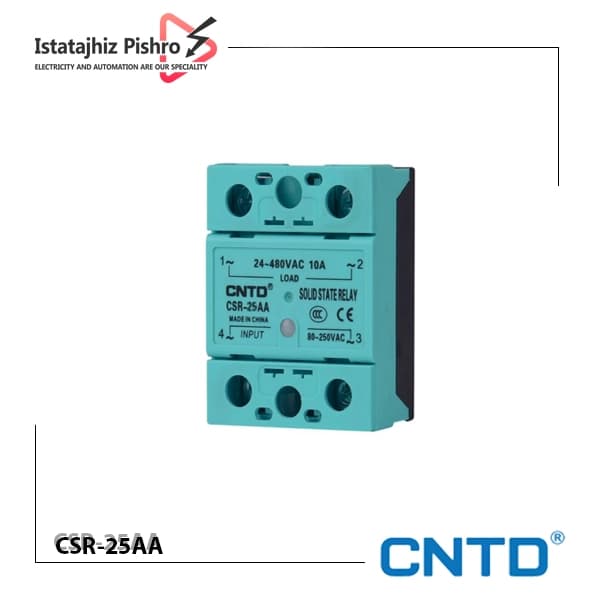 رله SSR تک فاز 25 آمپر AC برند CNTD