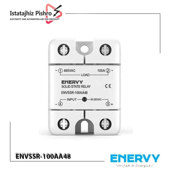 رله SSR تکفاز 100 آمپر AC برند ENERVY