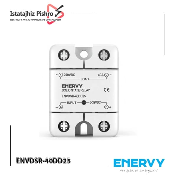 رله SSR تکفاز 40 آمپر DC برند ENERVY