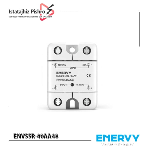 رله SSR تکفاز 40 آمپر AC برند ENERVY