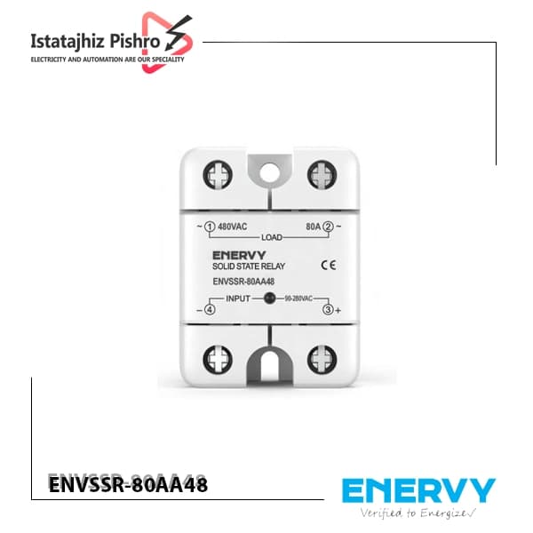 رله SSR تکفاز 80 آمپر AC برند ENERVY