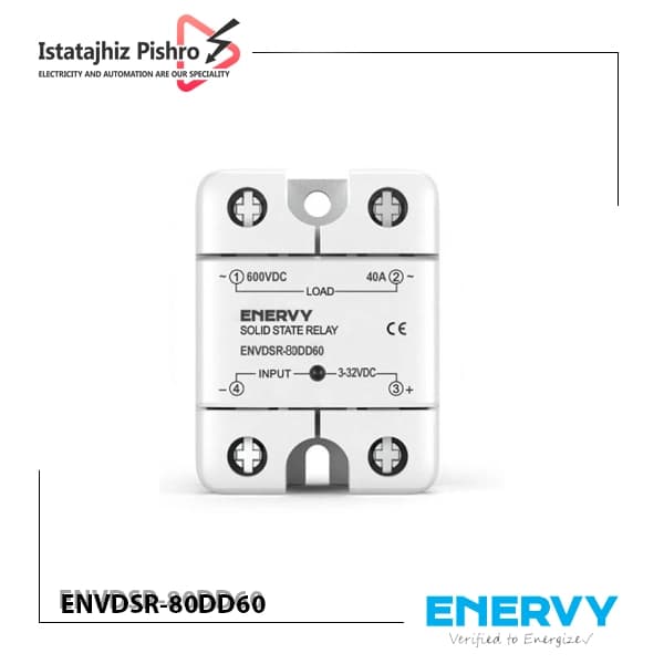 رله SSR تک فاز 80 آمپر DC برند ENERVY
