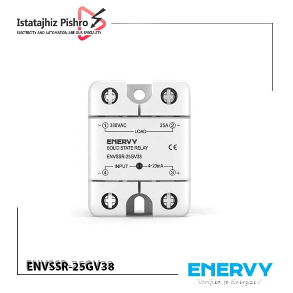 رله SSR تکفاز 25آمپر با ورودی آنالوگ برند ENERVY