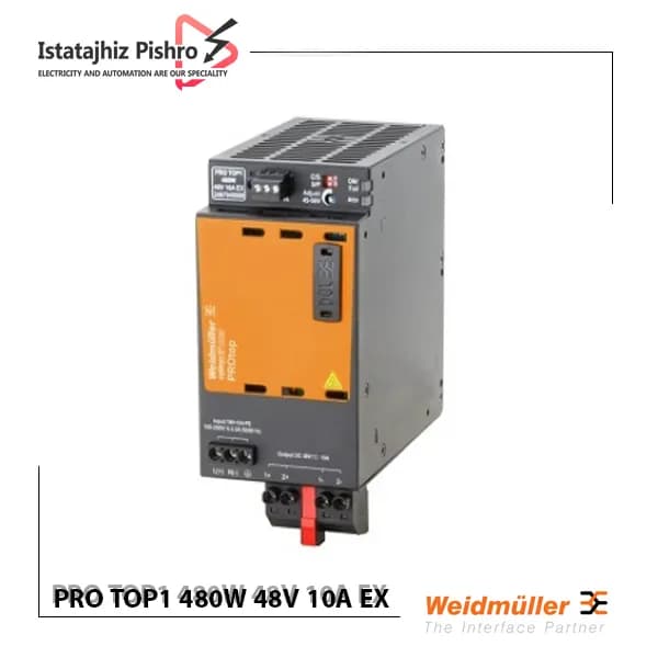 منبع تغذیه تابلویی وایدمولر PRO TOP1 480W 48V 10A EX