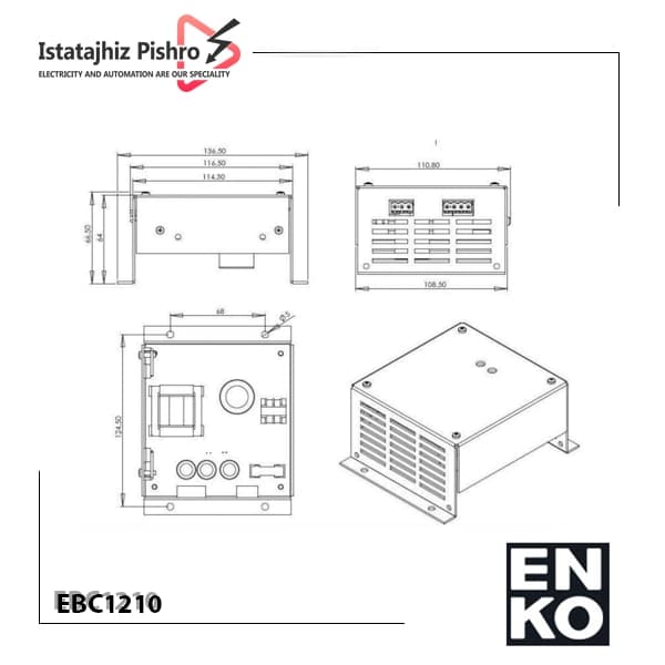 باتری شارژر انکو 12 ولت و 10 آمپر EBC-1210 — تصویر ۵