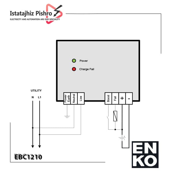 باتری شارژر انکو 12 ولت و 10 آمپر EBC-1210 — تصویر ۴