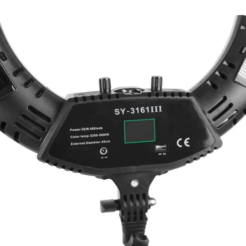 رينگ لايت عکاسي 45 سانت 96وات Ring light SY-3161 III — تصویر ۲