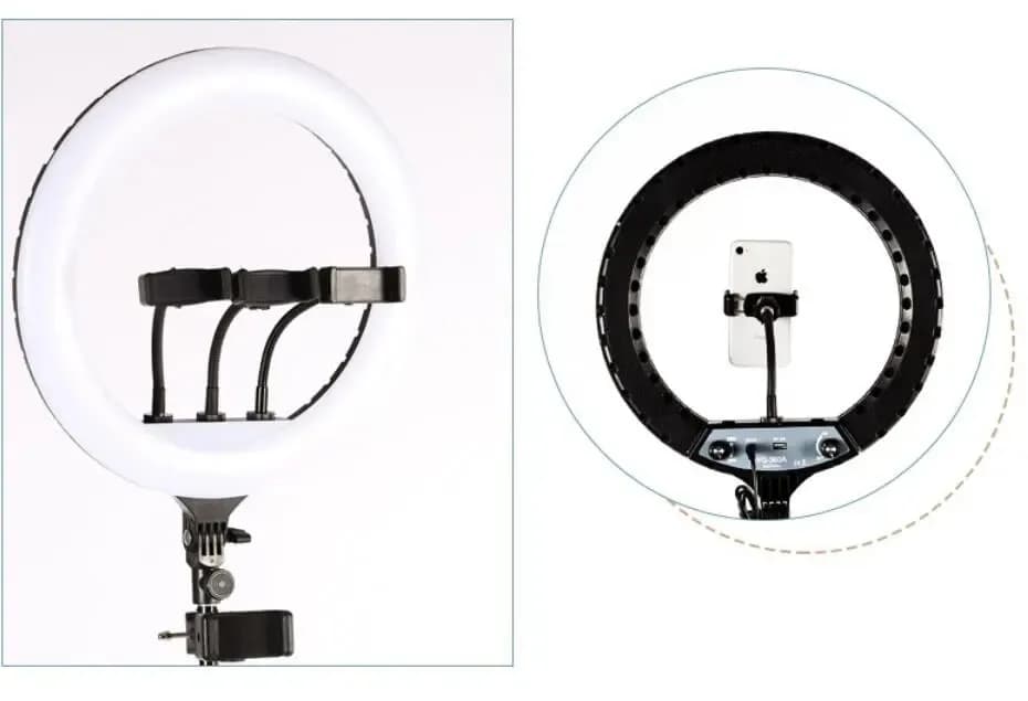 رینگ لایت (36 سانتی متر 30 وات) YQ-360A Ring Light — تصویر ۲