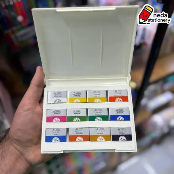آبرنگ 12 رنگ افرا Afra — تصویر ۲