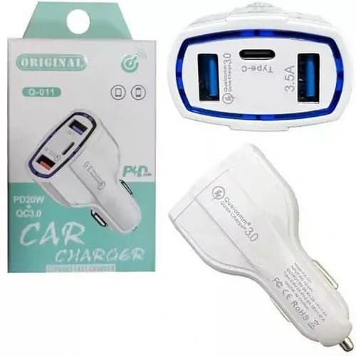شارژر فندکی فست شارژ مدل Q-011