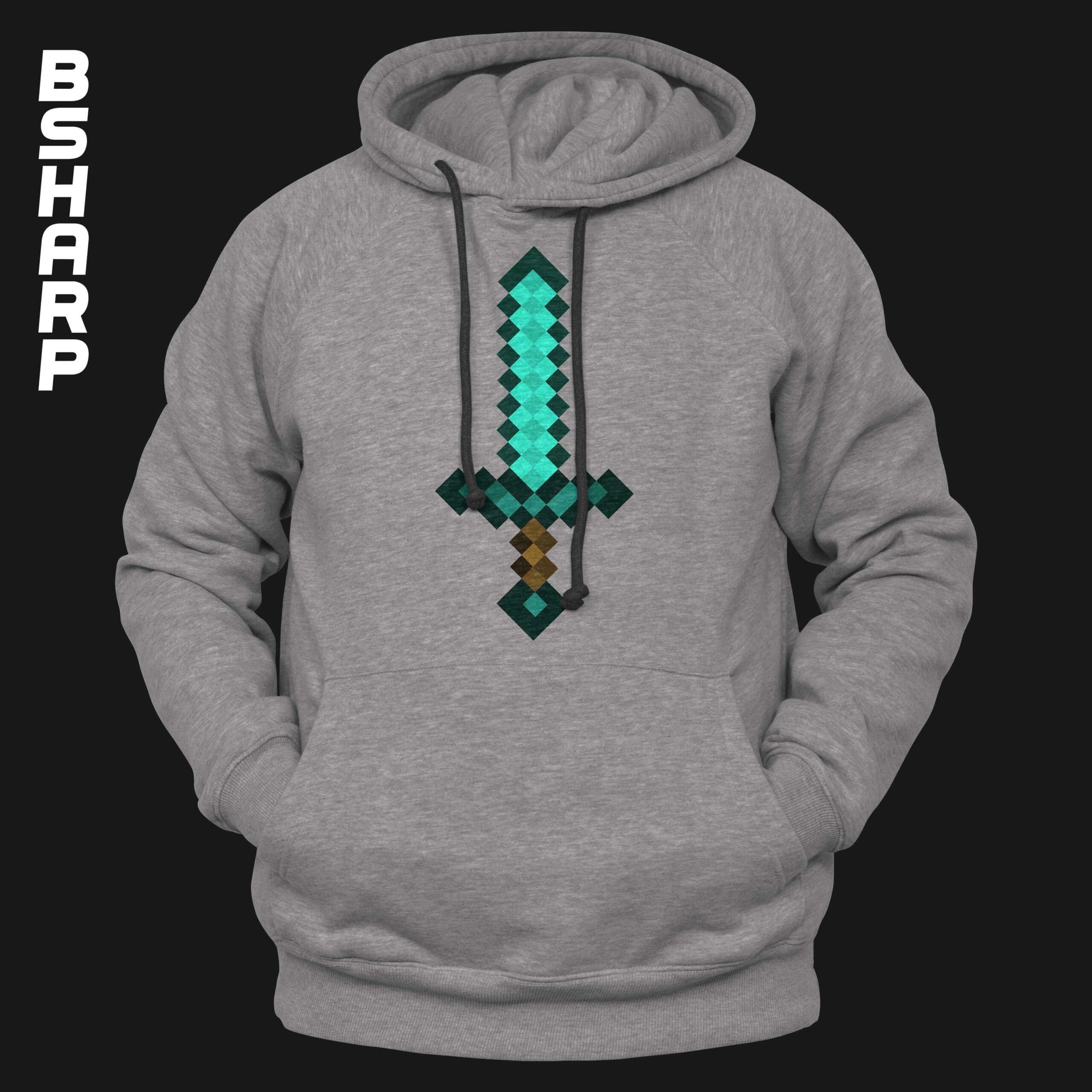هودی Minecraft طرح شمشیر — تصویر ۳