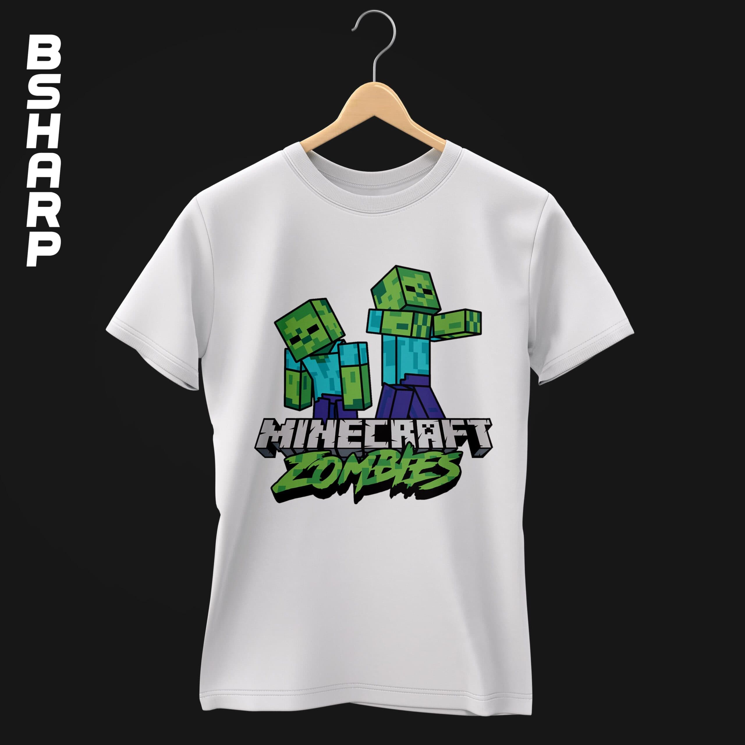 تیشرت Minecraft طرح Zombies — تصویر ۲