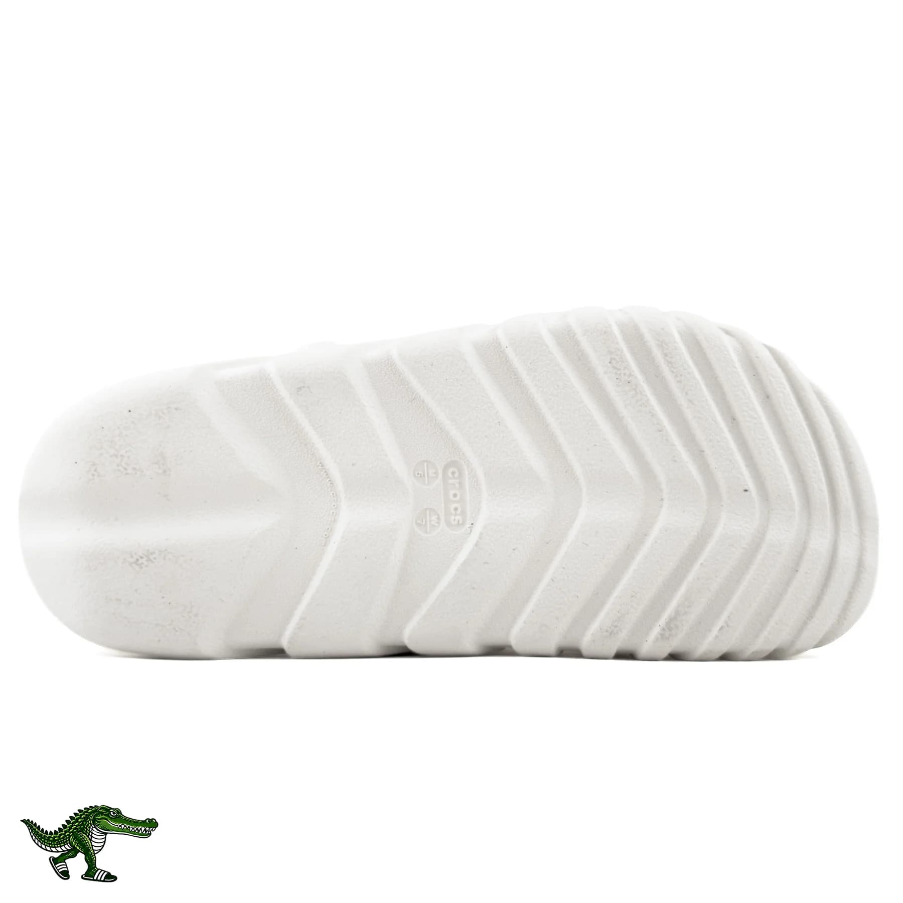 کراکس دوئت مکس سفید شیری با بند خاکی | Crocs Duet Max — تصویر ۴