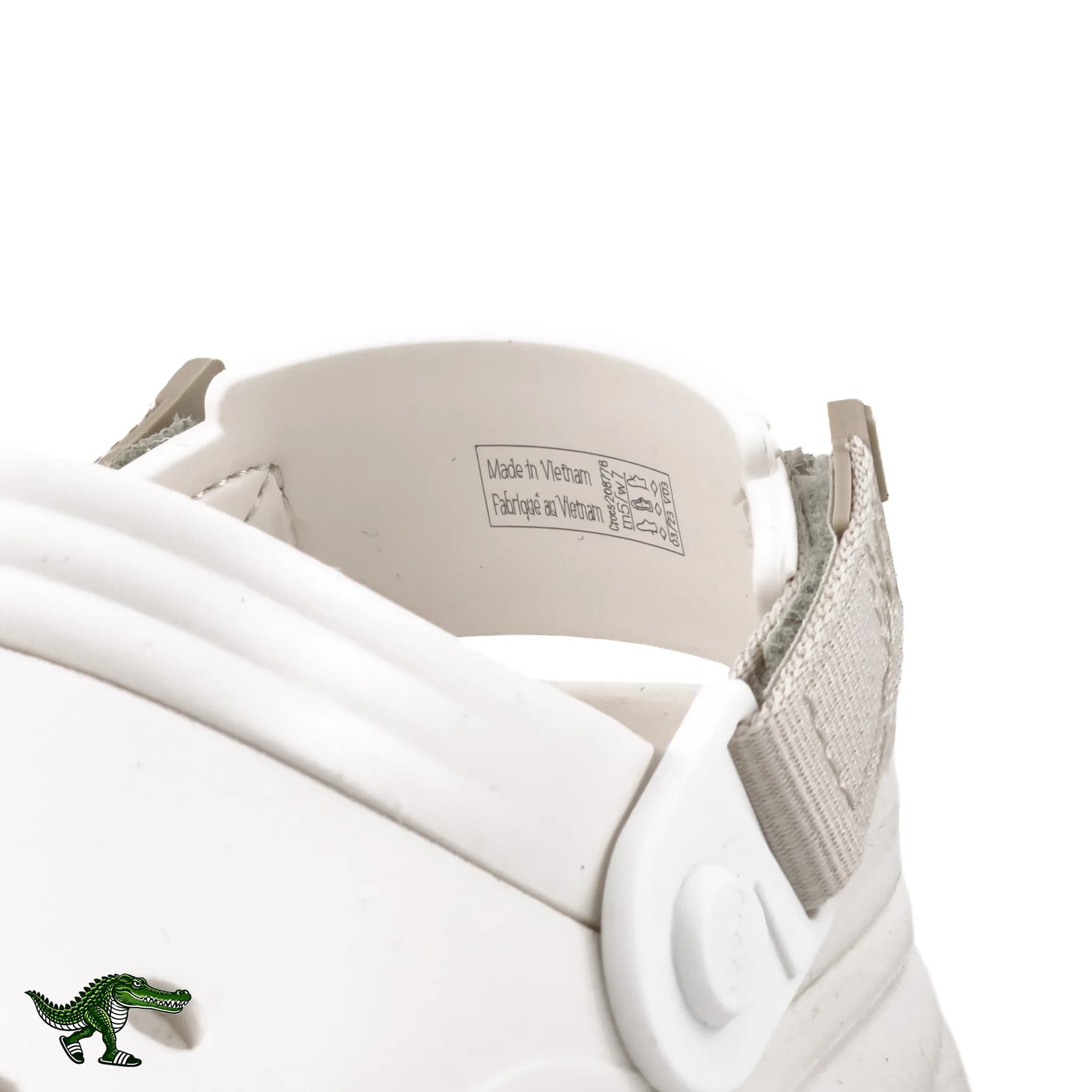 کراکس دوئت مکس سفید شیری با بند خاکی | Crocs Duet Max — تصویر ۶