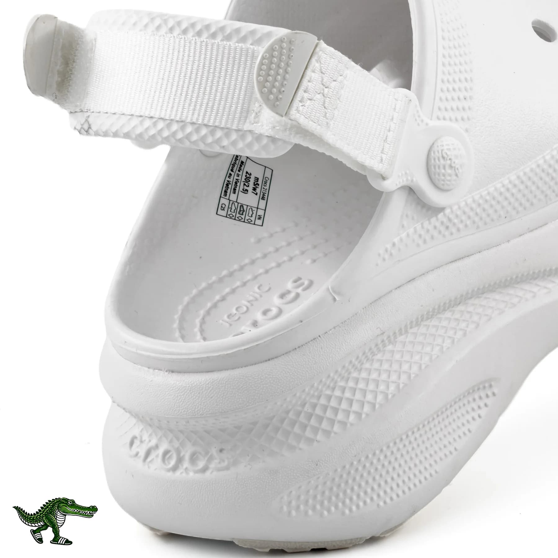 کراکس نیو کراش سفید زنانه | Crocs New Crush Clog — تصویر ۳