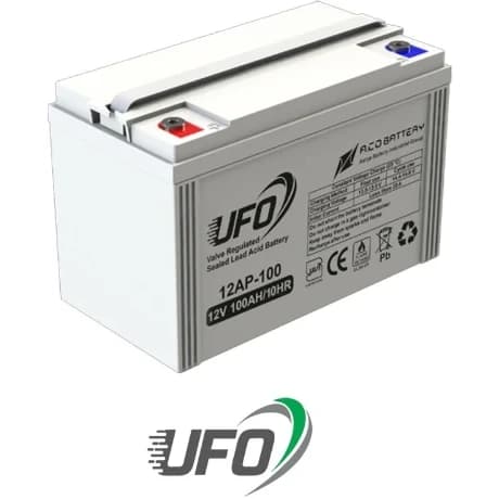 باتری سرب اسیدی ضد اشتعال UFO 100 A . 12V