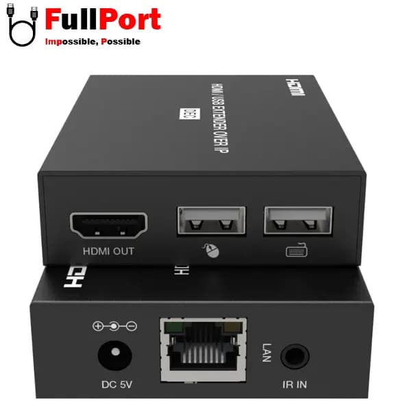 توسعه دهنده HDMI TCP/IP روی کابل شبکه 150 متر فرانت مدل FN-EK115 — تصویر ۳