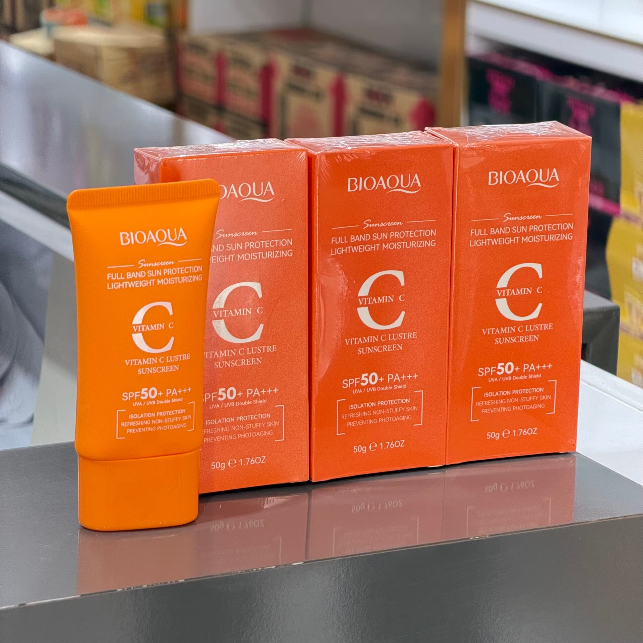 ضدآفتاب بی رنگ ویتامین سی بیواکوا BIOAQUA — تصویر ۲