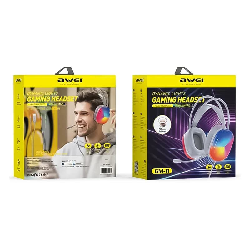 هدست گیمینگ سیم دار اوی مدل Awei GM-11 – حراج استثنایی به قیمت خرید — تصویر ۲
