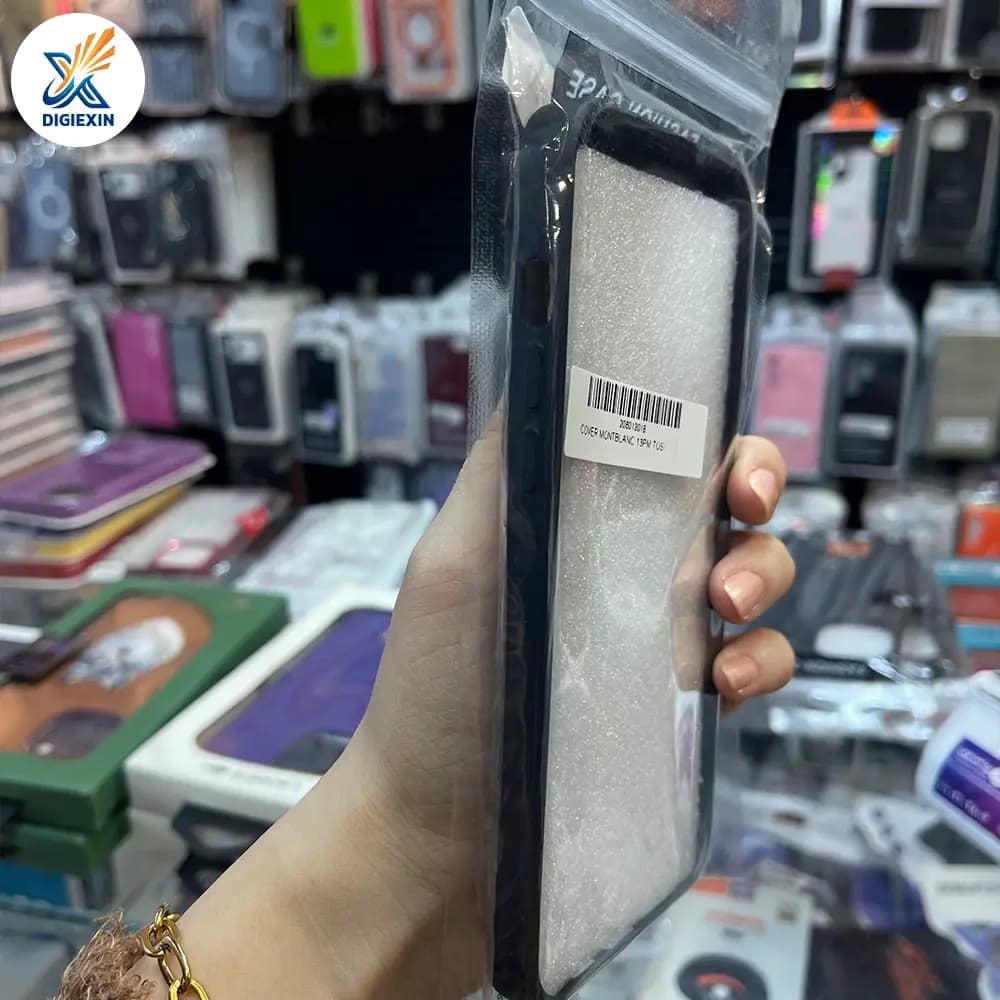 کاور چرمی طرح Mont Blanc مناسب برای آیفون 13 پرومکس — تصویر ۴