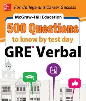 دانلود کتاب McGraw-Hill Education 500 GRE Verbal Questions to Know by Test Day – GRE
