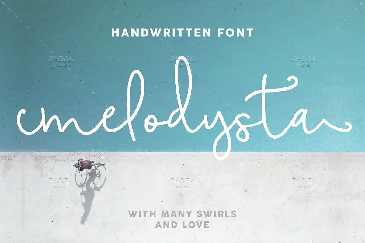 فونت دستنویس انگلیسی Melodysta