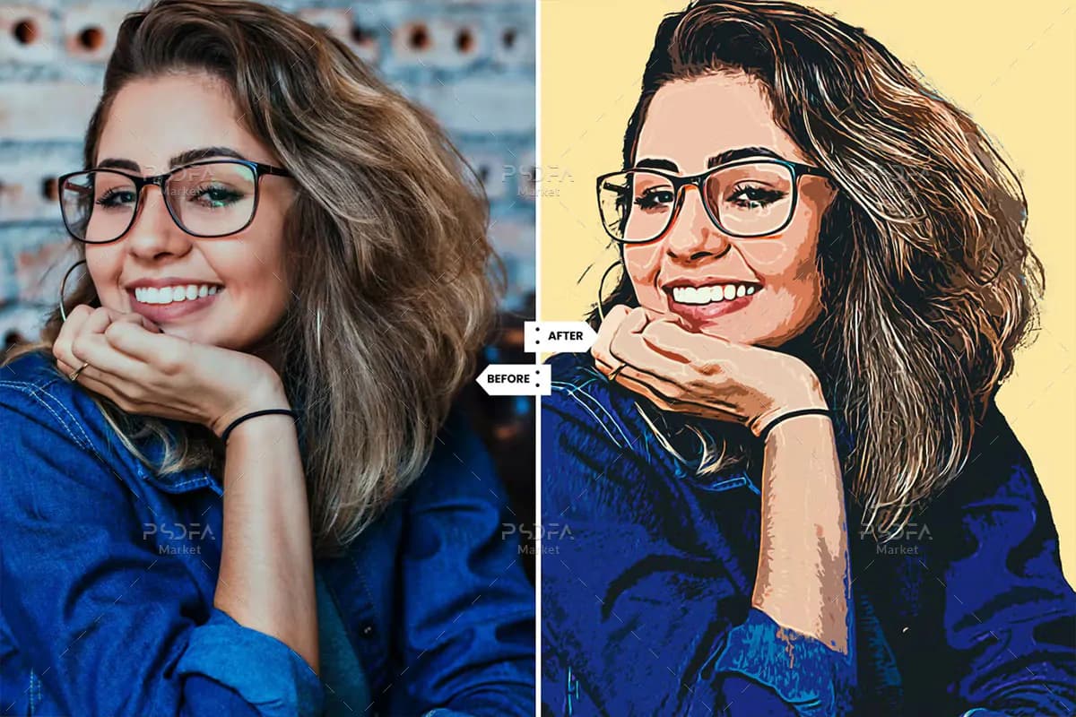 اکشن فتوشاپ افکت وکتوری هنری تصاویر — تصویر ۷