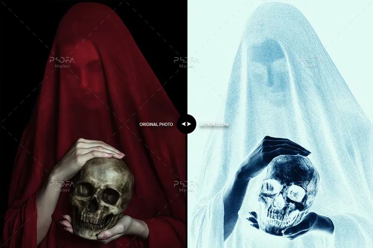 اکشن فتوشاپ افکت اشعه ایکس و نئون — تصویر ۳