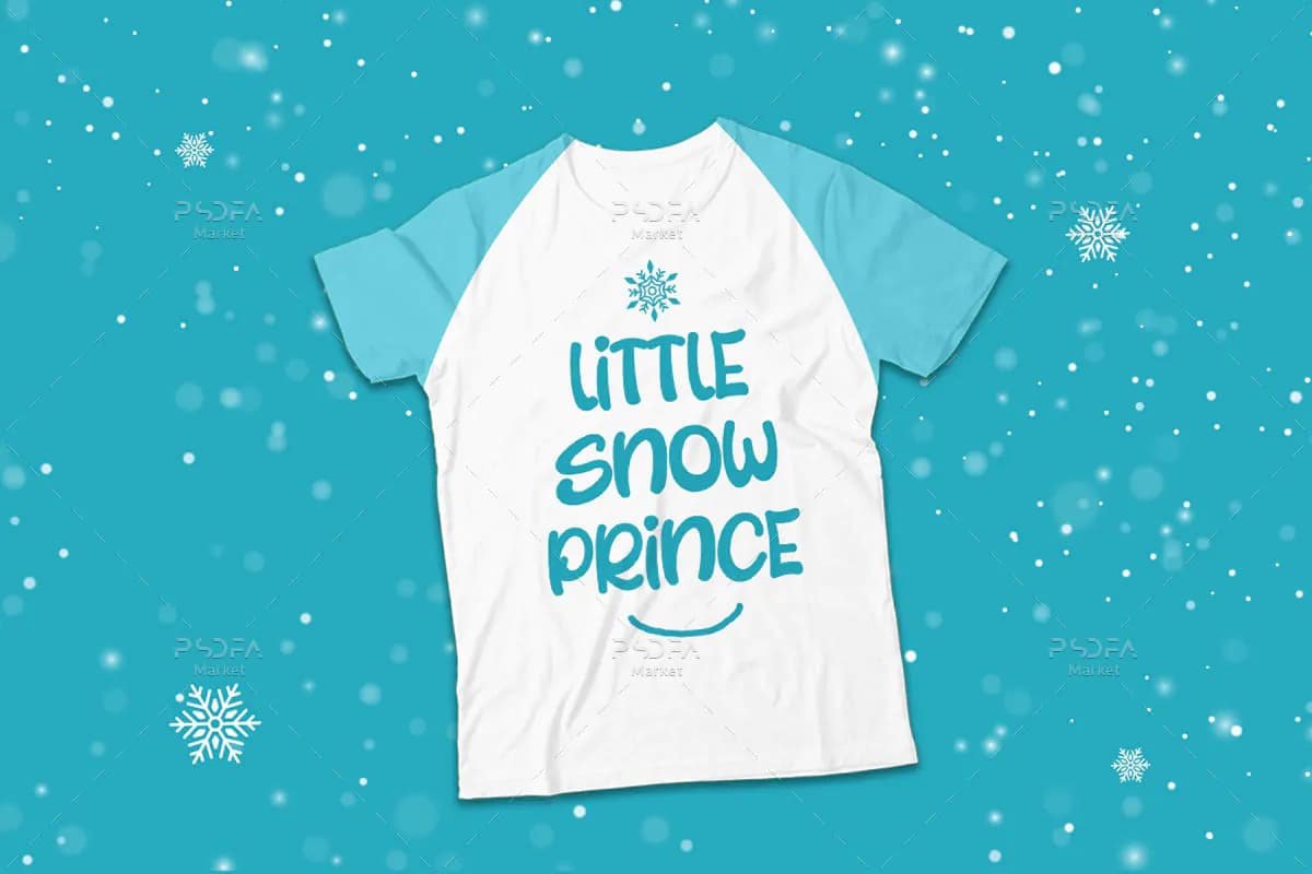 فونت جذاب برفی Snowy Miracle — تصویر ۳