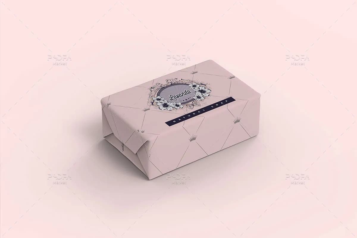 موکاپ بسته بندی صابون در نماهای مختلف — تصویر ۶