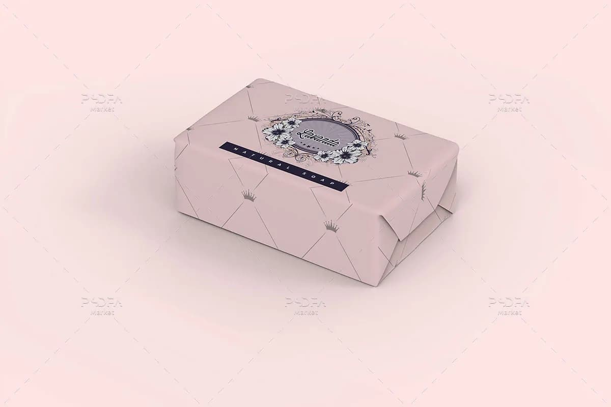 موکاپ بسته بندی صابون در نماهای مختلف — تصویر ۷