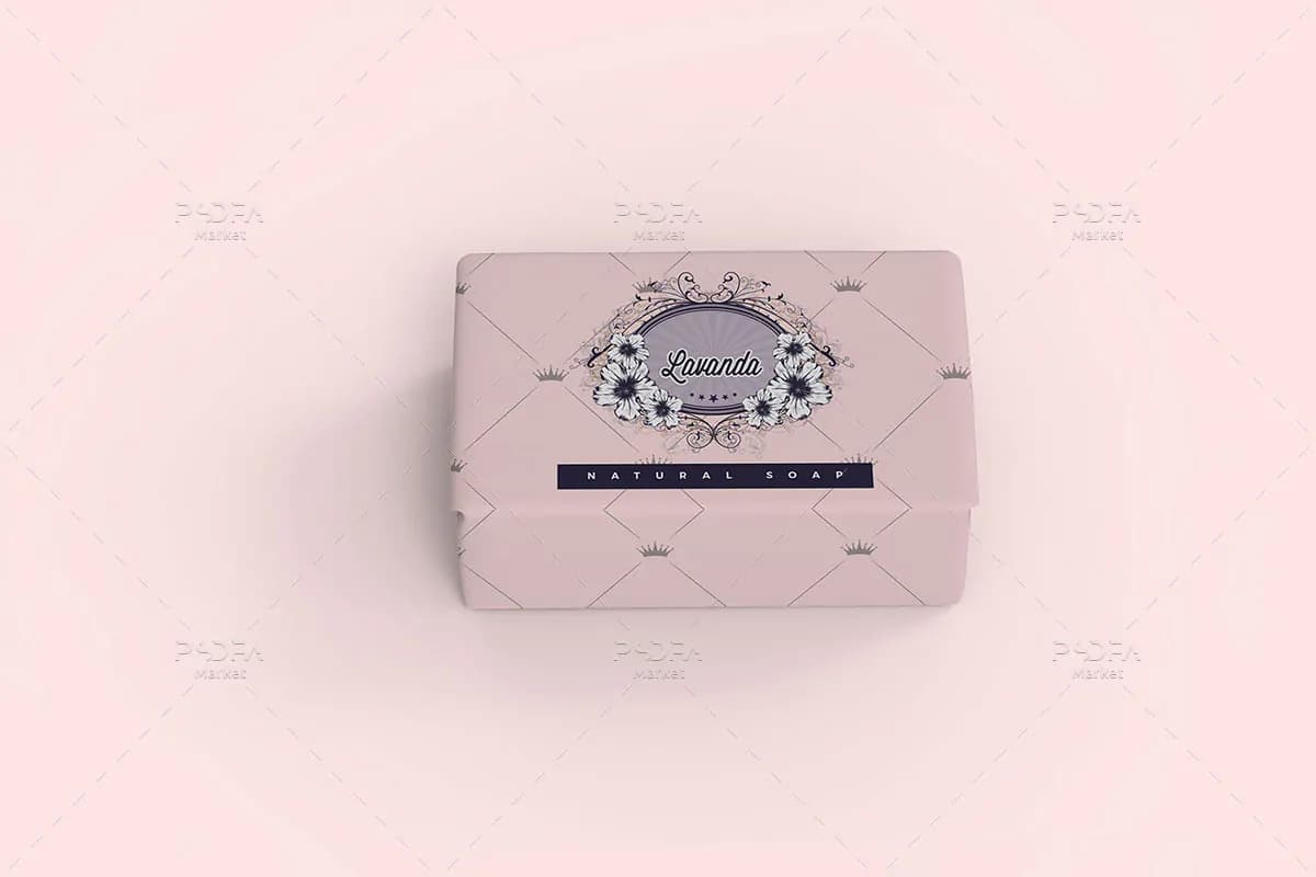 موکاپ بسته بندی صابون در نماهای مختلف — تصویر ۸