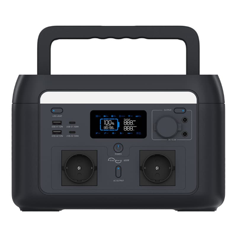 پاور استیشن 600 وات و پنل خورشیدی ۱۰۰ وات قابل حمل نیک پاور NIKPOWER مدل SR0KW6L-SG-1 — تصویر ۲
