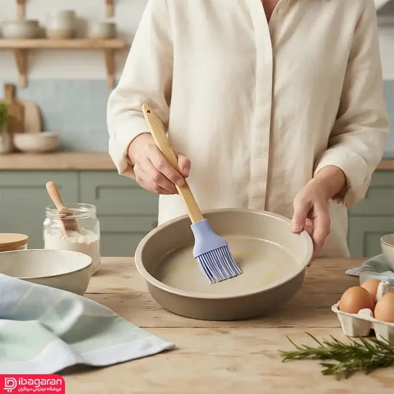 فرچه سیلیکونی دسته چوبی ریور مدل 8619