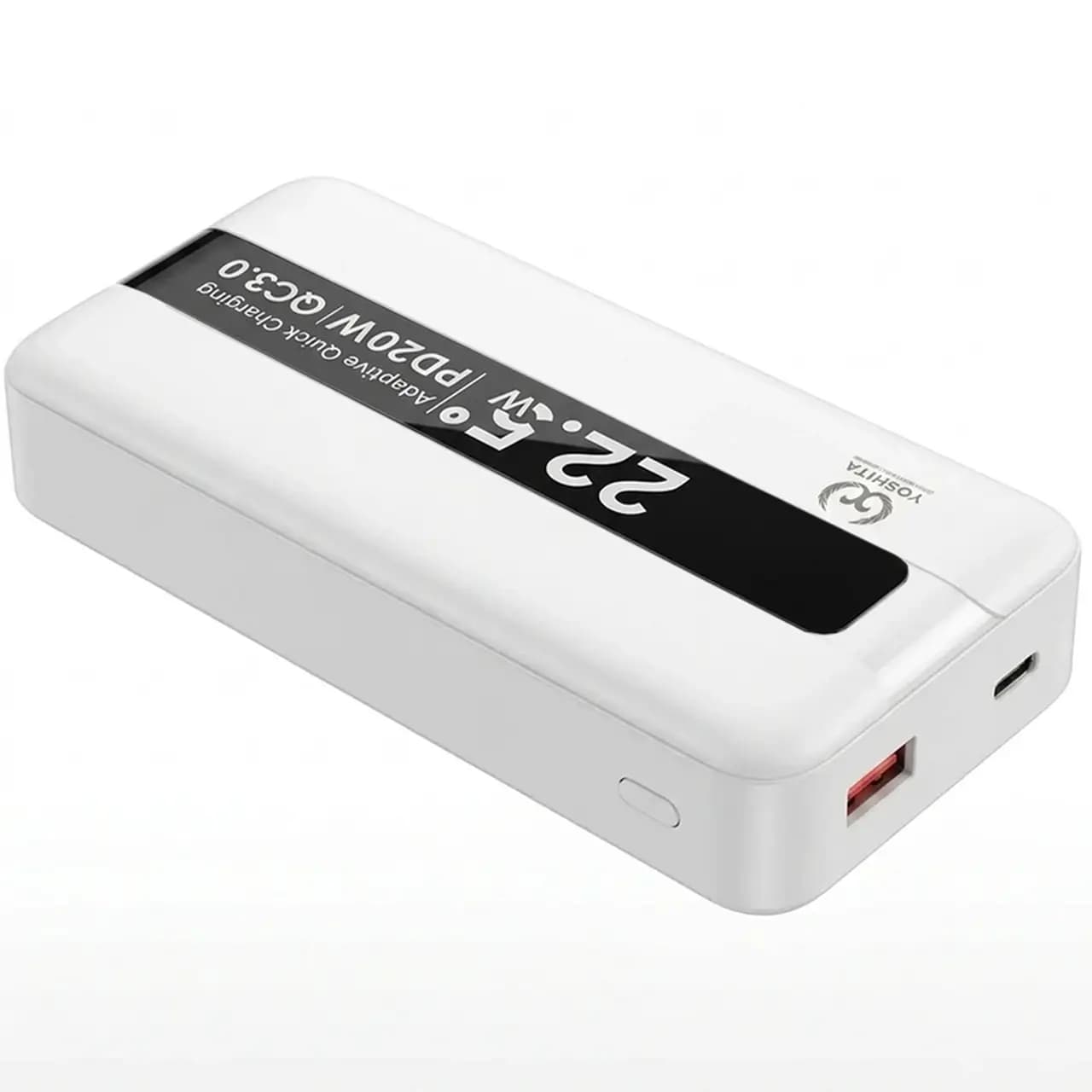 پاوربانک PD و فست شارژ Yoshita 22.5W 20000mAh مدل YP-021 – سفید – MMS (گارانتی 6 ماهه YA) — تصویر ۹