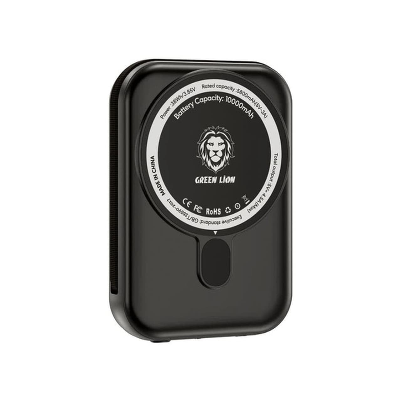 پاوربانک وایرلس PD و فست شارژ Green Lion 20W 5000mAh مدل Magno Wallet GNMGWLT5KBK – مشکی (گارانتی 6 ماهه شرکتی)