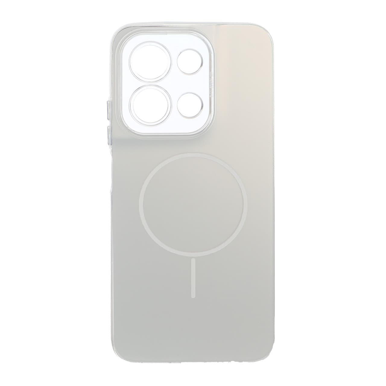 قاب SO COOL طرح مگ سیف محافظ لنز شفاف نسخه گلوبال Xiaomi Redmi 15C / Poco C85 – نقره ای