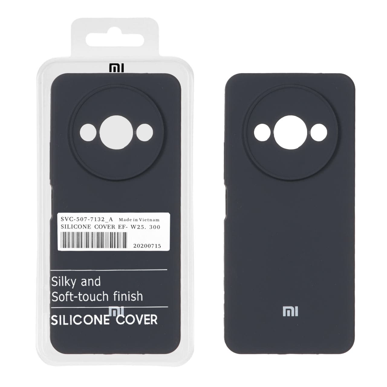 قاب سیلیکونی پاک کنی اورجینال درجه یک Xiaomi Redmi A3 / A3x / Poco C61 – خاکستری (پک دار)